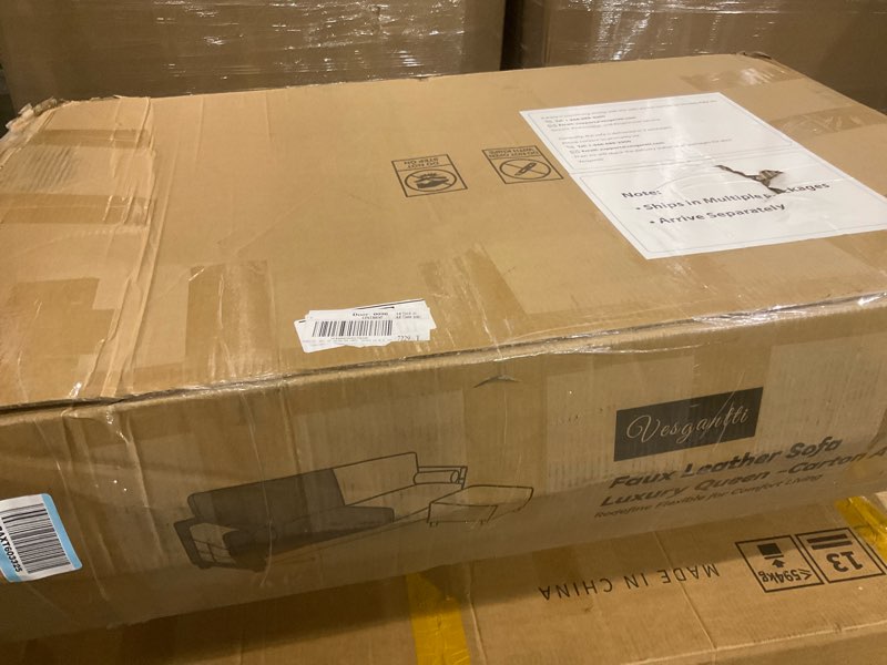 Faux leather sofa luxury queen