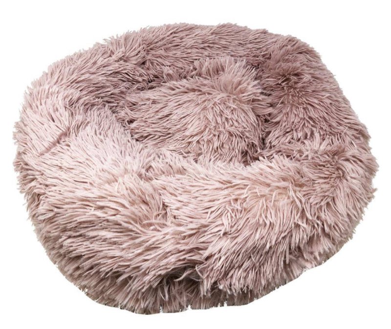 Large Pink Nestler High-Grade Plush and Soft Rounded Dog Bed
