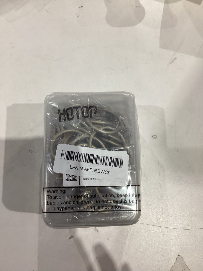 Condition photo showing New/Like New for Hotop 60 Pieces 1.26 Inch Metal Drapery Curtain Rings Curtain Hanging Rings and 60 Pieces Metal Drapery Pin Hooks for Drapes Window Door Shower (Champagne Gold) Champagne Gold 1.26 Inch