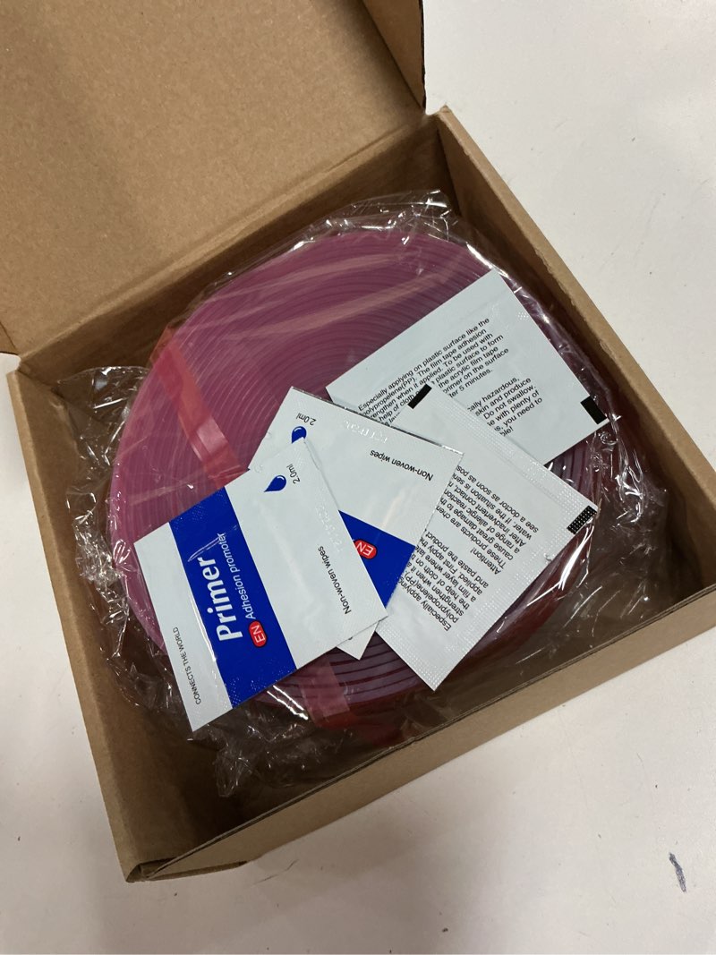 Condition photo showing New/Like New for elvone heavy-duty 20 ft x 2 in weather stripping, extra thick 2mm door draft stopper silicone gap seal strip for house and glass shower doors for side gaps of door and windows, clear 20ft (2" w x 5/64 "t) clear