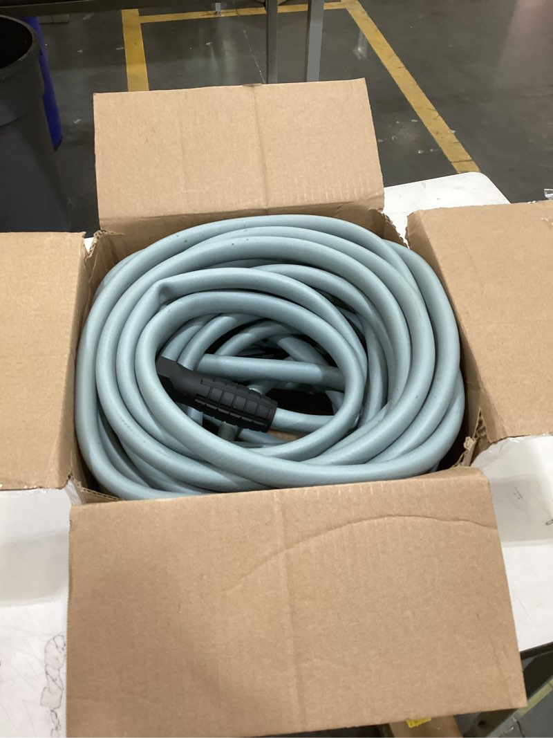 Condition photo showing Good Condition for flexzilla colors swivelgrip garden hose 5/8 in. x 75 ft., lightweight all-weather water hose, durable and flexible, leak-free connections, slate grey swivelgrip 75ft slate grey