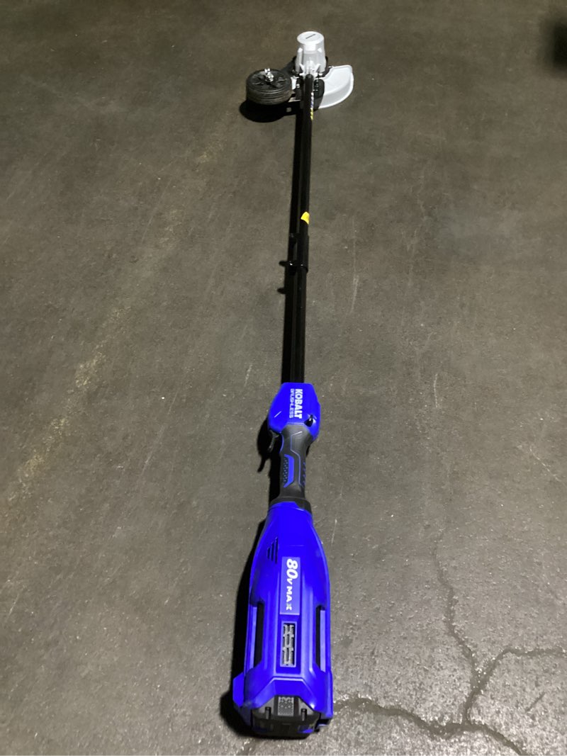 kobalt 80-volt 8-in handheld battery lawn edger (battery included) (charger included)