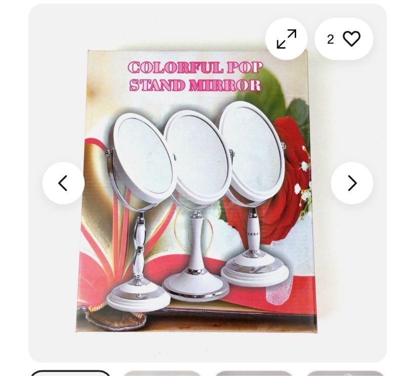 yeake magnifying pop stand double sided swivel make up mirror