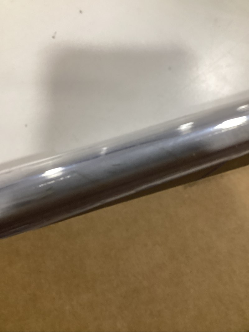 Condition photo showing Good Condition for lovepads round clear table cover protector 54 inch, 2mm thick table protector for dining room, waterproof plastic cover pvc vinyl tablecloth, circle tabletop protective pad for furnture surface 54" (round) clear 2mm