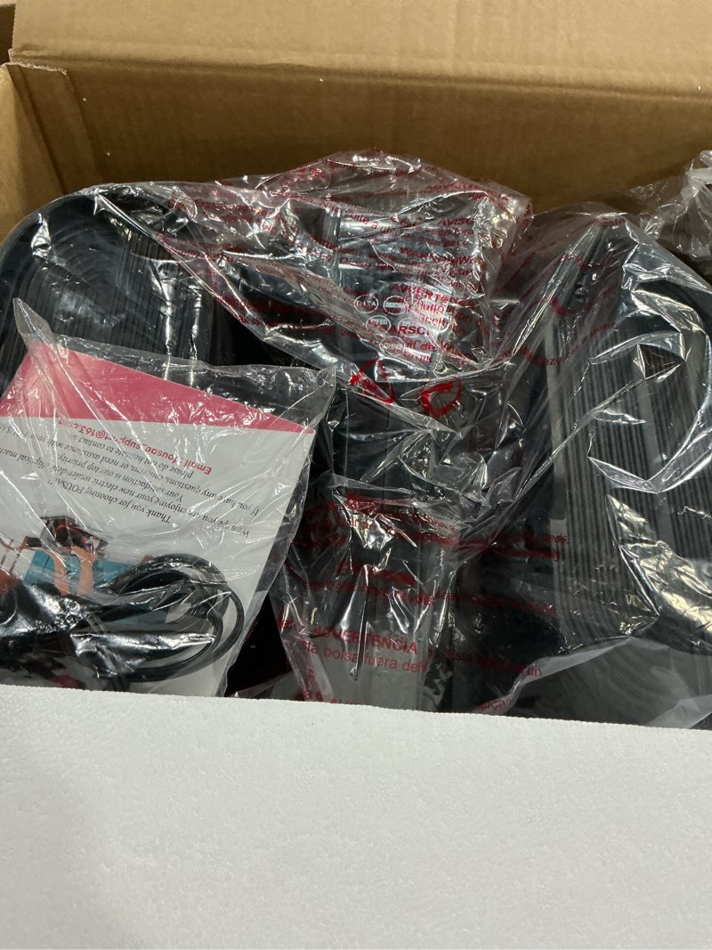 Condition photo showing New/Like New for Under Desk Elliptical Machine, Electric Elliptical Leg Exerciser While Sitting for Seniors with Upgraded 15 Speeds & 12 Auto Mode, Forward & Reverse Direction, Quiet Portable Seated Pedal Exerciser 15 Adjustable Speeds+12 Auto Modes -Black Red