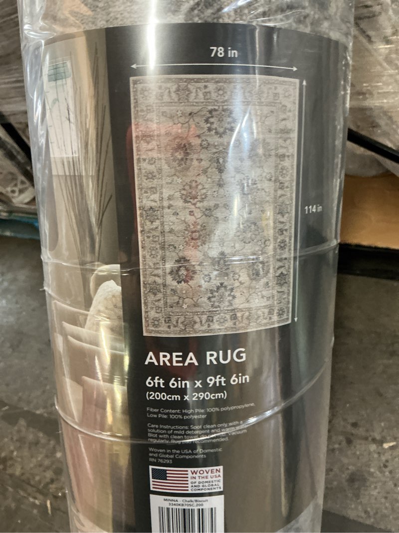 Condition photo showing New/Like New for legacy loom area rug 6'6"x9'6"