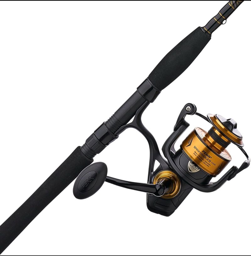 PENN Spinfisher VII Spinning Reel and Fishing Rod Combo Ssvii - New Model 5500 Size Reel - 7' - Medium