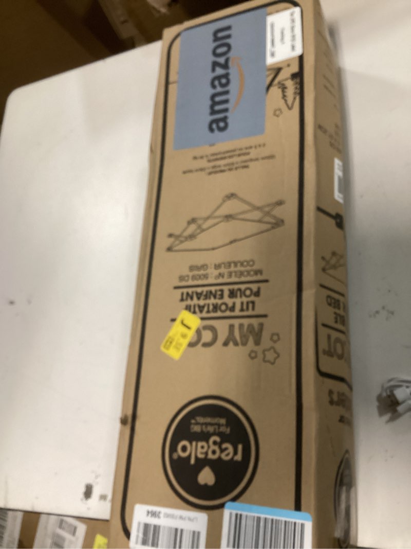 Condition photo showing New/Like New for Regalo My Cot Portable Travel Bed, Grey, 1 Count (Pack of 1)