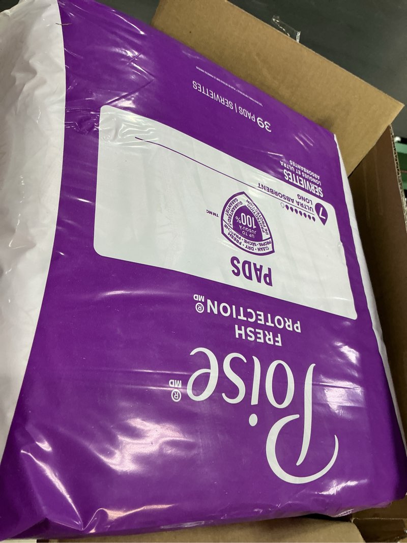 Condition photo showing New/Like New for Poise Incontinence Pads for Women  7 Drop  Ultra Absorbency  Long  78Ct