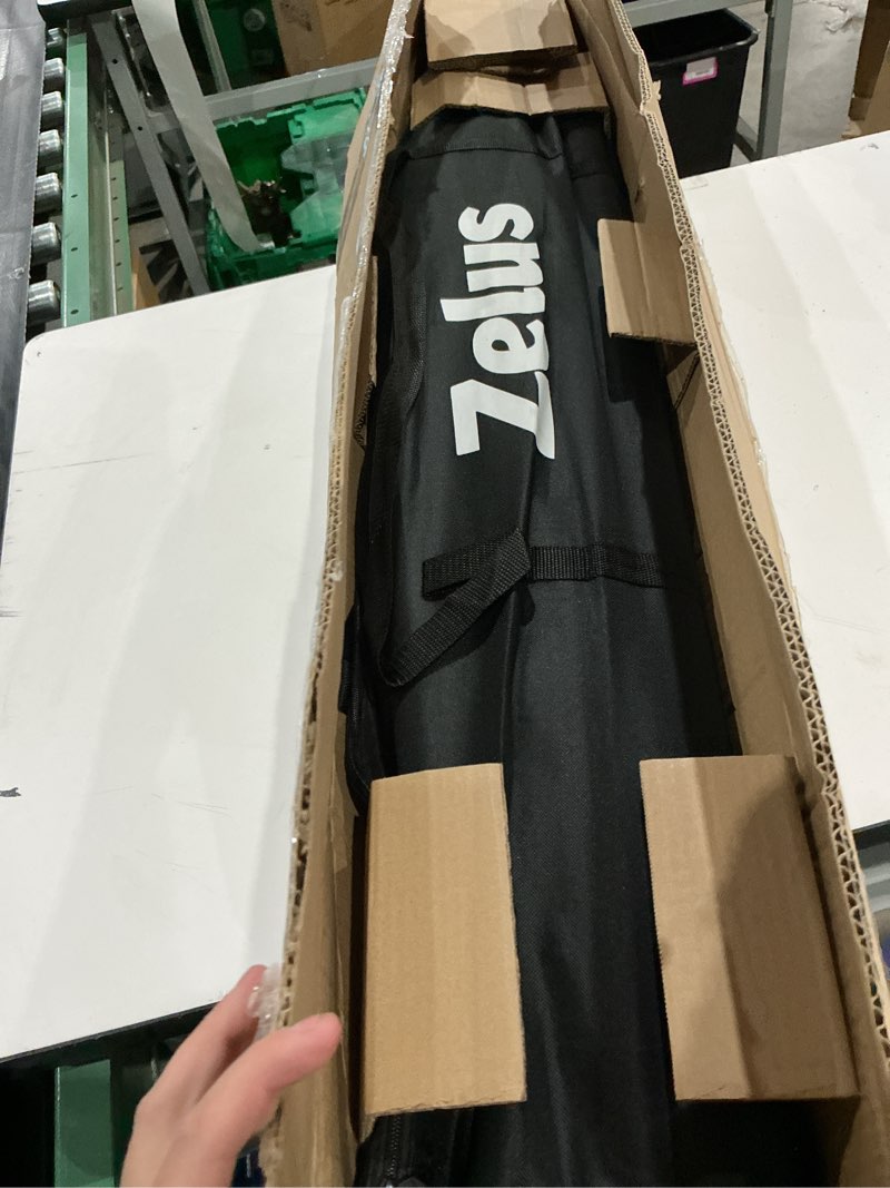 Condition photo showing As Is for 12x9ft / 16x10ft barricade backstop net, ball sports barrier, practice net for baseball, softball, lacrosse, soccer, basketball and more 16x10 ft - black