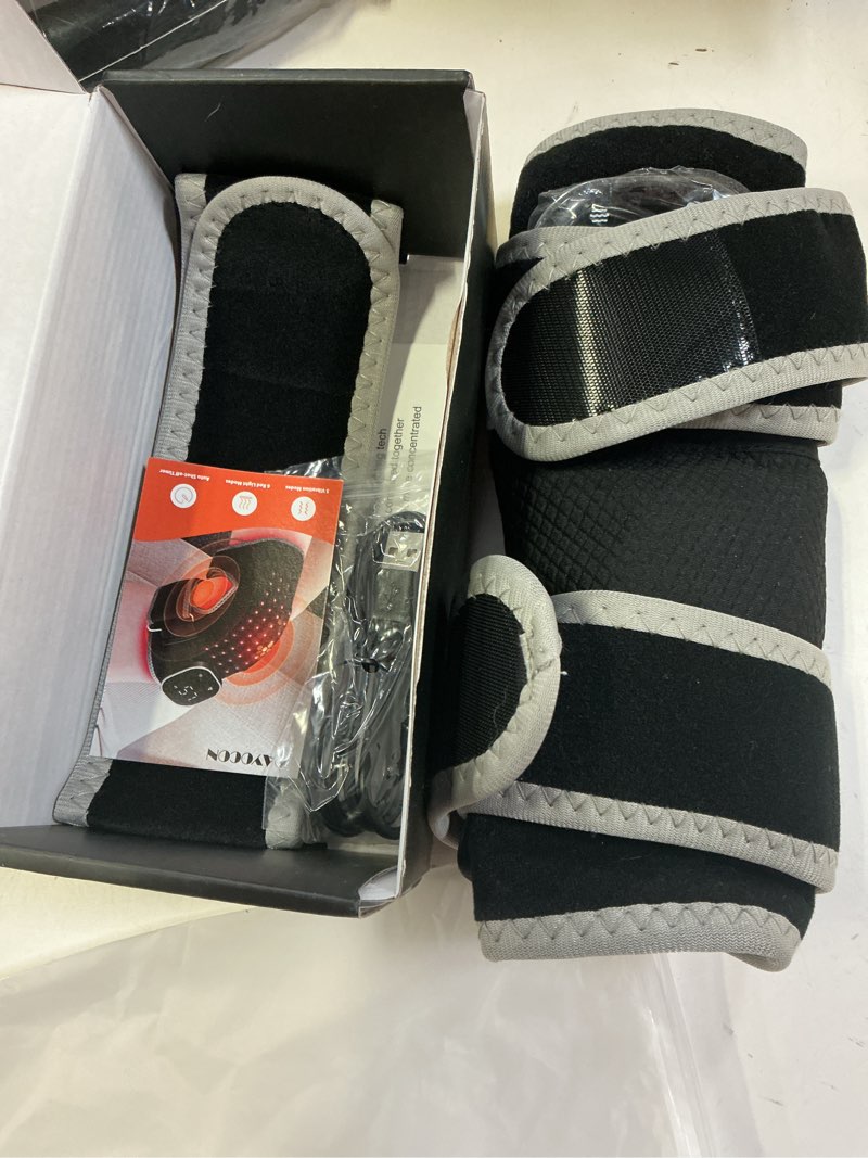 Condition photo showing Good Condition for RAYOCON Red Light Therapy for Knee: Knee Massager with 6 Heat and 5 Vibration Cordless Rechargeable Electric Heated Knee Brace Gifts for Men Women