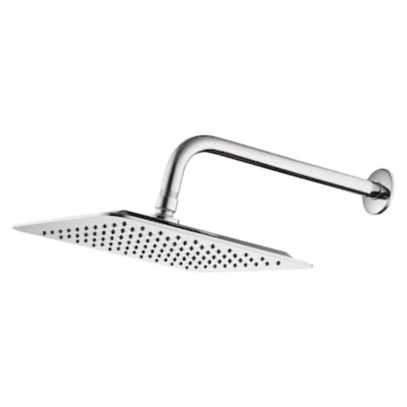  allen + roth reign 1 -spray chrome 10-in square rain shower head 1.8 gpm