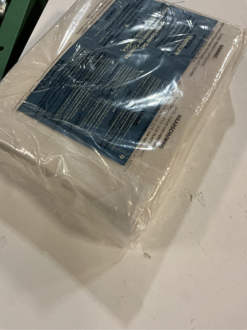 Condition photo showing Good Condition for Bedsure 100% Washed Cotton Duvet Cover Queen Size - Oatmeal Minimalist Cotton Duvet Cover Linen Like for All Seasons - GentleSoft™ Plain Simple Bedding (Oatmeal, Queen, 90"x90") Queen (90" x 90") 02 - Oatmeal (No Comforter)