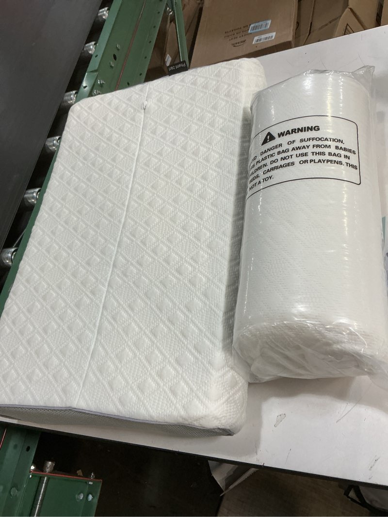 Condition photo showing Good Condition for Memory Foam Pillow, Cervical Pillow for Neck Pain Relief, Ergonomic Adjustable Contour Bed Pillow for Side, Back & Stomach Sleepers (2, 23.6x15.7in) 2 23.6x15.7in