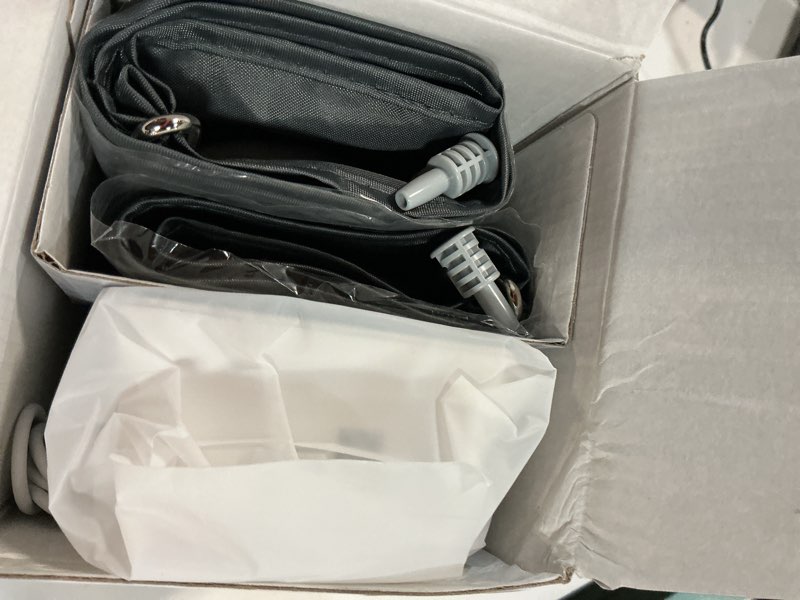 Condition photo showing New/Like New for blood pressure monitor-automatic blood pressure machine xl cuff for big arms 13-21”-medium/large cuff 9"-17" extra large backlit lcd two user 1000 mem (blue