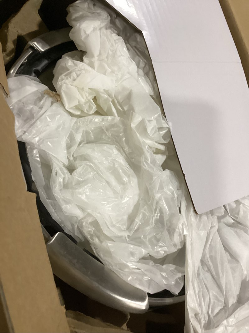 Condition photo showing Good Condition for T-fal Clipso Stainless Steel Pressure Cooker, 6.3 Quart, Recipe Book, Steam Basket, Easy-Open Lid, Secure Locking System, Adjustable Pressure Valve, Induction Cookware, Pots and Pans, Kitchen, Silver