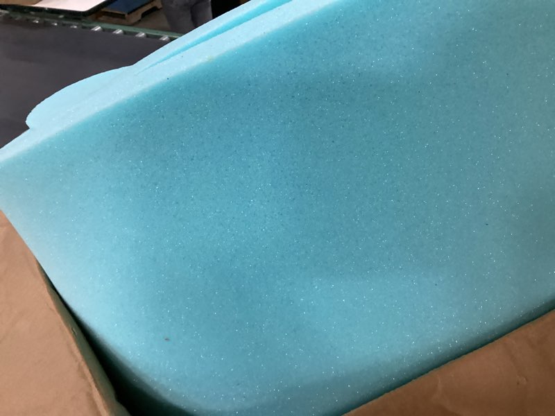 Condition photo showing As Is for (size unknown ) best price mattress 2-inch ventilated gel memory foam topper - full, dorm essentials, blue full 2 inch