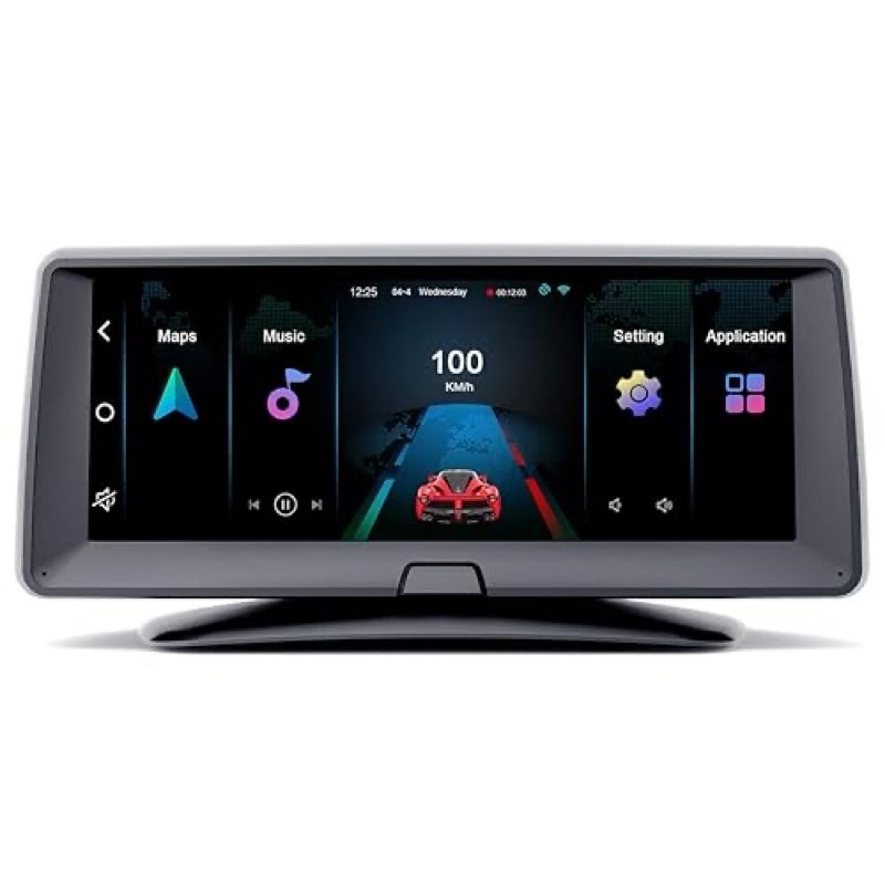 dash cam front and rear 6.86" touch screen with wifi adas gps navigation 360 degree panoramic dashboard dvr dual lens full hd 1080p car video recorder monocular panorama 360 parking monitor