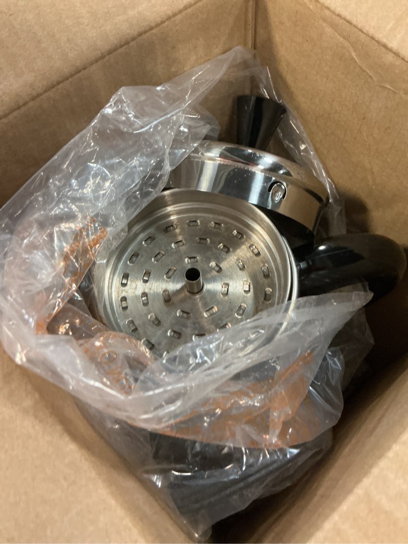 Condition photo showing As Is for farberware electric coffee percolator, stainless steel basket, automatic keep warm, no-drip spout, 8 cup 8-cup