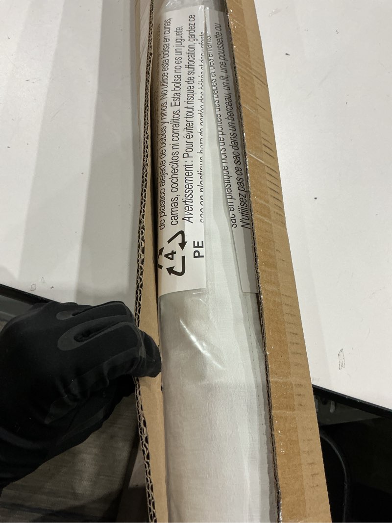 Condition photo showing Good Condition for lazblinds cordless roman shades for windows, blackout room darkening thermal insulated window blinds, lightweight fabric blinds for indoor windows, 33" w x 60" h, off white blackout - off white 33" w x 60" h