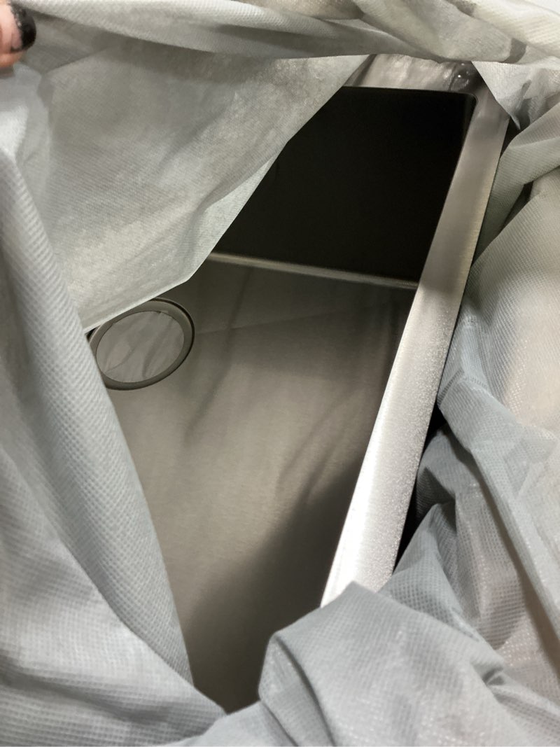 Condition photo showing Good Condition for 25x22 Inch Black Drop In Kitchen Sink, 25 Inch Gunmetal Black RV Laundry Utility Sinks, Top Mount 16 Gauge Stainless Steel Single Bowl Deep Small Kitchen Sink
