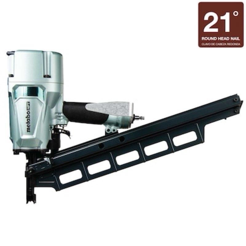 metabo hpt 3-1/4-in 21 -degree pneumatic roundhead framing nailer