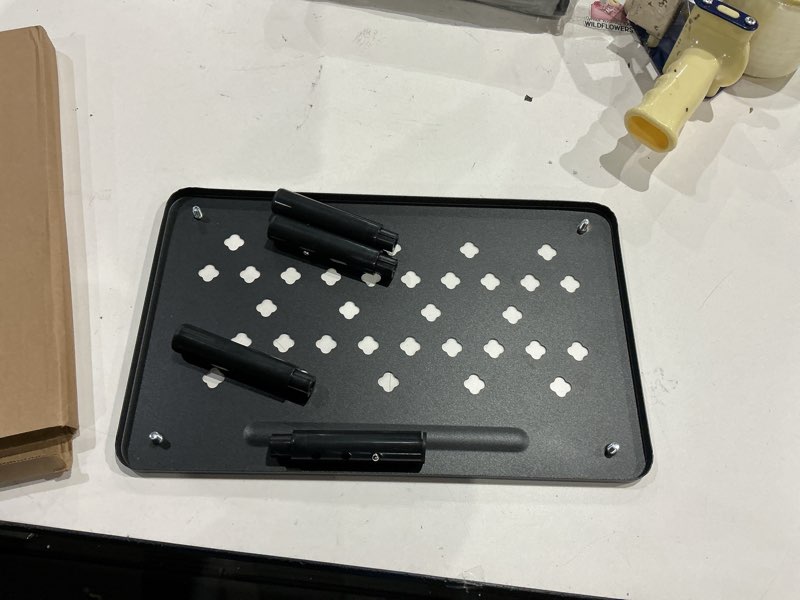 Condition photo showing Good Condition for wali computer monitor stand for desk, adjustable laptop riser, desk monitor stand underneath storage for office, home, school supplies (stt003), 1 pack, black black basic