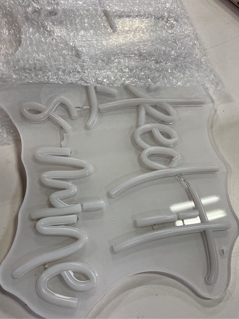 Condition photo showing Good Condition for Gdbkabf Neon Sign, Neon Signs for Wall Decor Neon LED Signs Room Neon Light Up Signs Home Decor for 