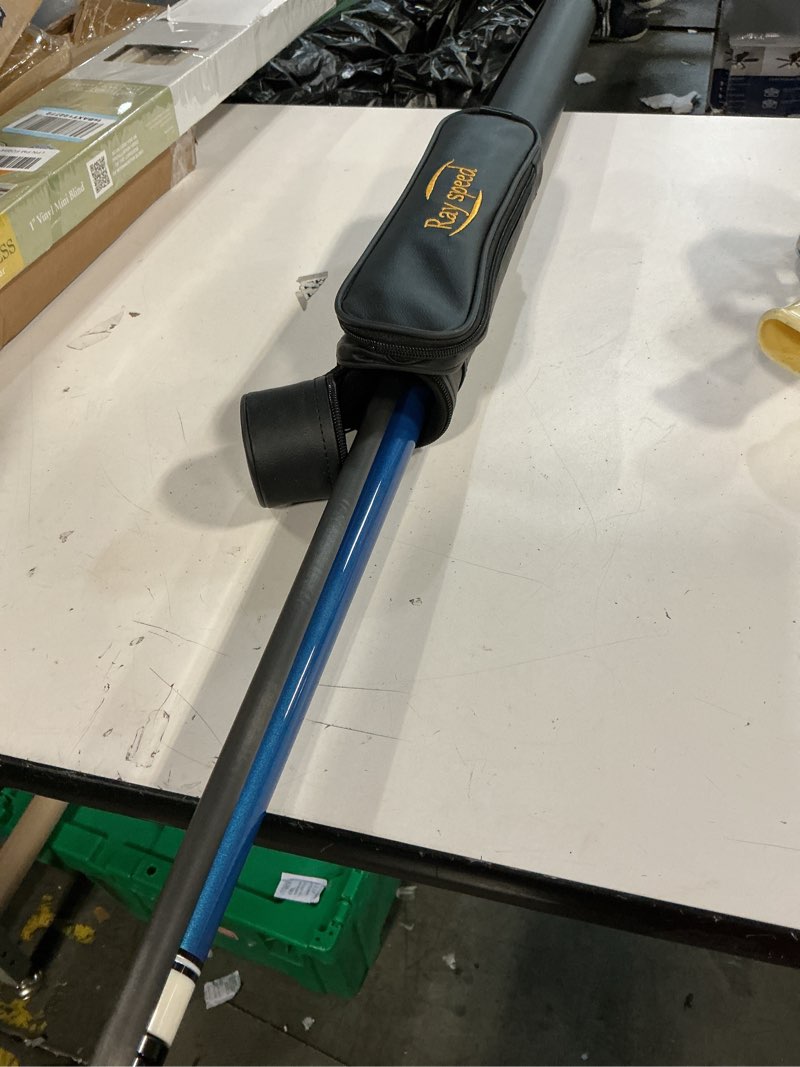 Condition photo showing Good Condition for carbon fiber pool cue stick 12.5mm rainbow tip low deflection pool stick with uni-loc pin joint and extension pool stick-20 oz black