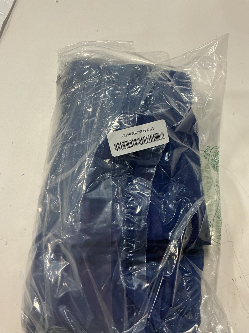 Condition photo showing New/Like New for 10ft x 10ft royal blue backdrop curtains, wrinkle-free sheer chiffon fabric photo backdrop drapes for wedding arch party ceremony stage photography decorations 5ft x 10ft, 2 panels royal blue