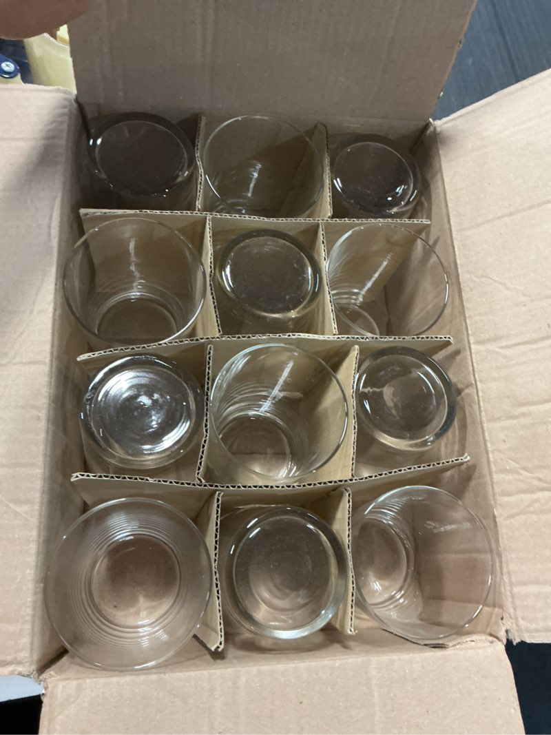 Condition photo showing New/Like New for bormioli rocco bodega collection glassware – set of 12 maxi 17 ounce drinking glasses for water, beverages & cocktails – 17oz clear tempered glass tumblers, transparent classic, set of 12 maxi