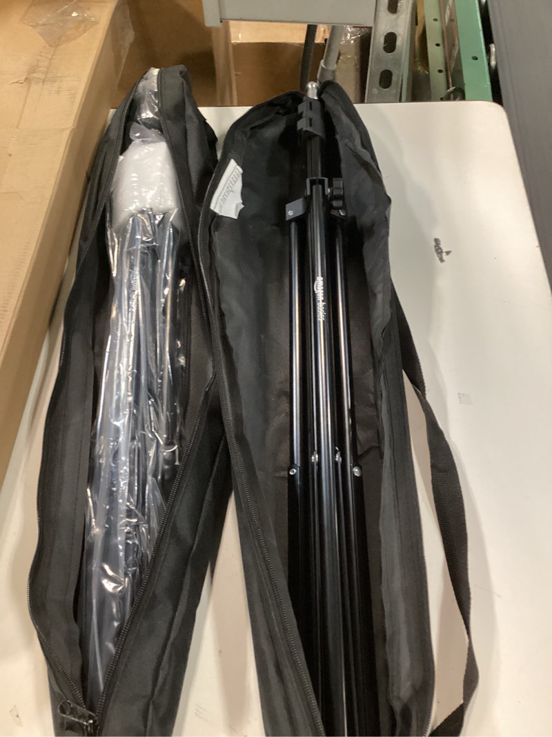 Condition photo showing Good Condition for Amazon Basics Aluminum Light Photography Tripod Stand with Case - Pack of 2, 2.8 - 6.7 Feet, 1.81 lb, Black 2-Pack