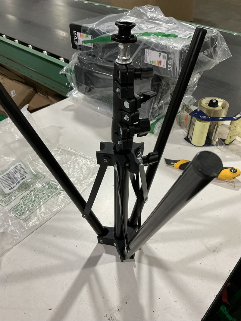 Condition photo showing As Is for tofficu 1pc heavy duty tripod tripod for outdoor photography flexible design for live streaming and mobile phones
