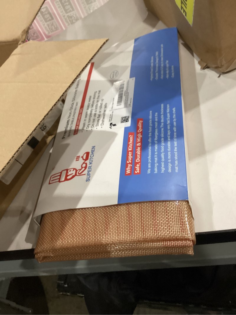 Condition photo showing Good Condition for Non-slip Silicone Pastry Mat Extra Large with Measurements 36''By 24'' for Silicone Baking Mat, Counter Mat, Dough Rolling Mat,Oven Liner,Fondant/Pie Crust Mat?Red?