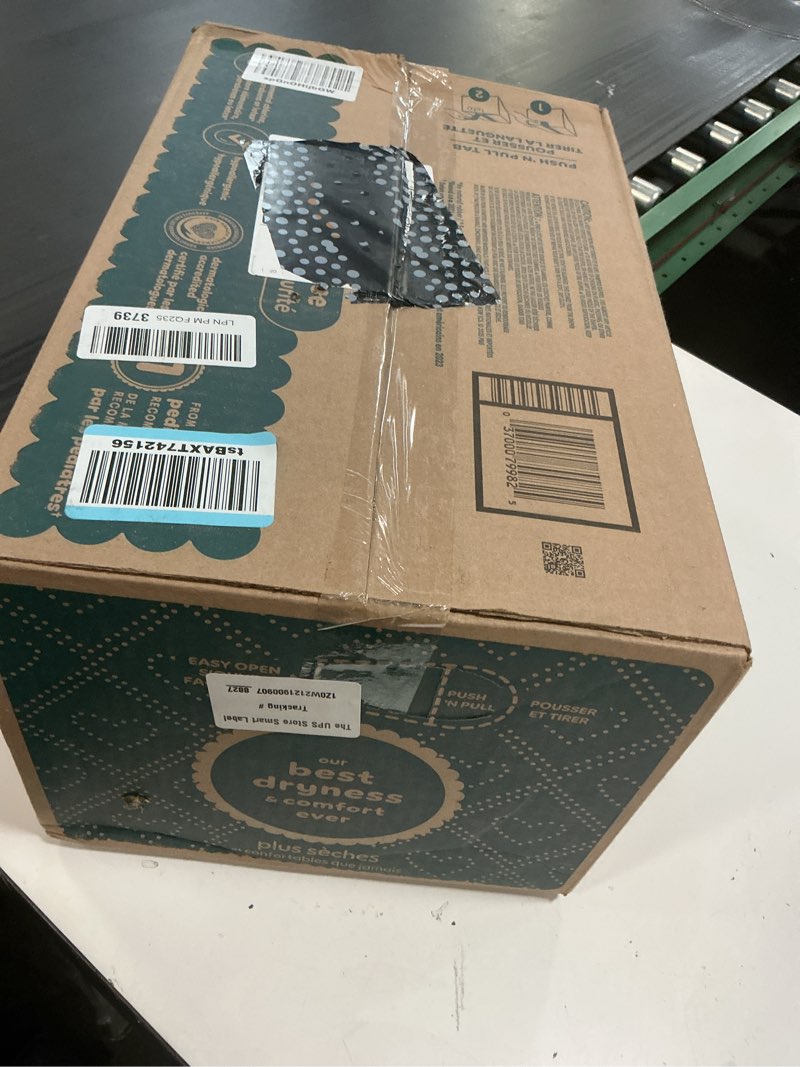 Condition photo showing New/Like New for pampers swaddlers diapers, size 5 (20-37 lbs), 132 count, absorbent, keeps baby dry and comfortable, skin safe disposable baby diaper (packaging may vary) size 5 132