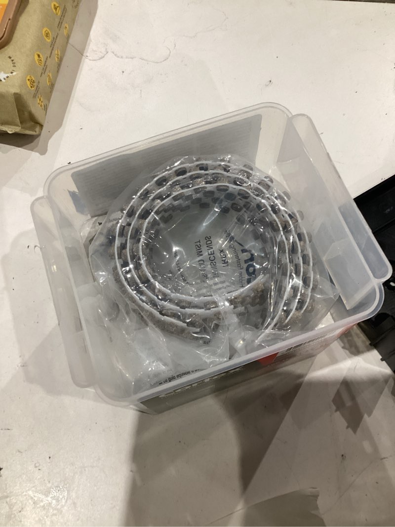 Condition photo showing As Is for cortex 2-1/2" deck screws w/ collated plugs & bits torx ttap-island mist (224 screws, 240 plugs, 2 bits)