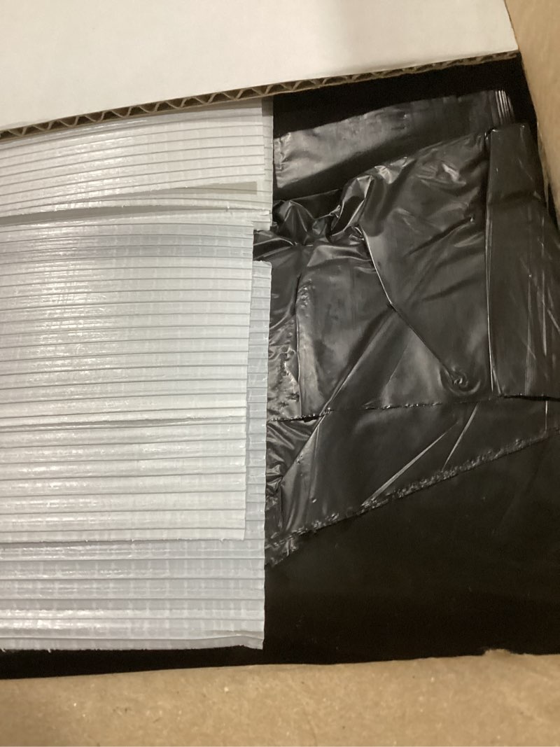 Condition photo showing New/Like New for reli. 55-60 gallon trash bags heavy duty | 150 count | 50-60 gallon | large black garbage bags | made in usa