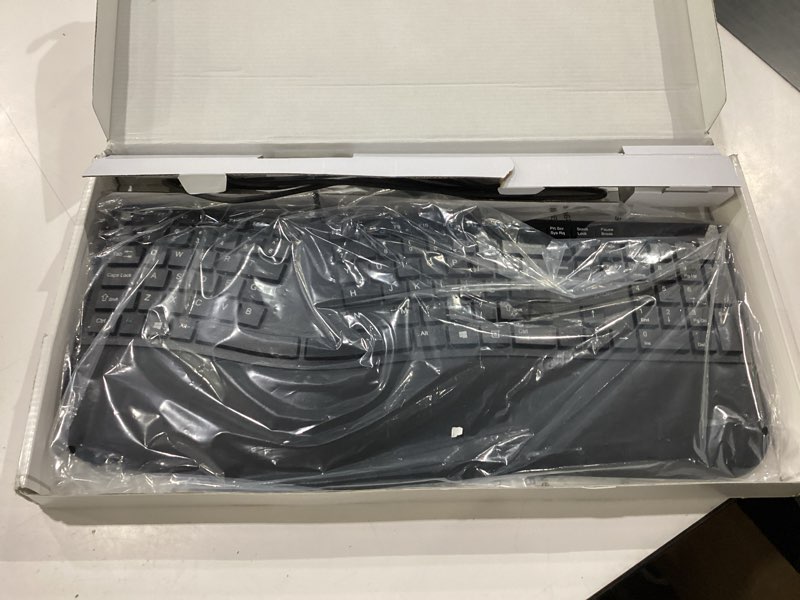Condition photo showing New/Like New for kensington pro fit ergonomic wired keyboard- black (k75400us)