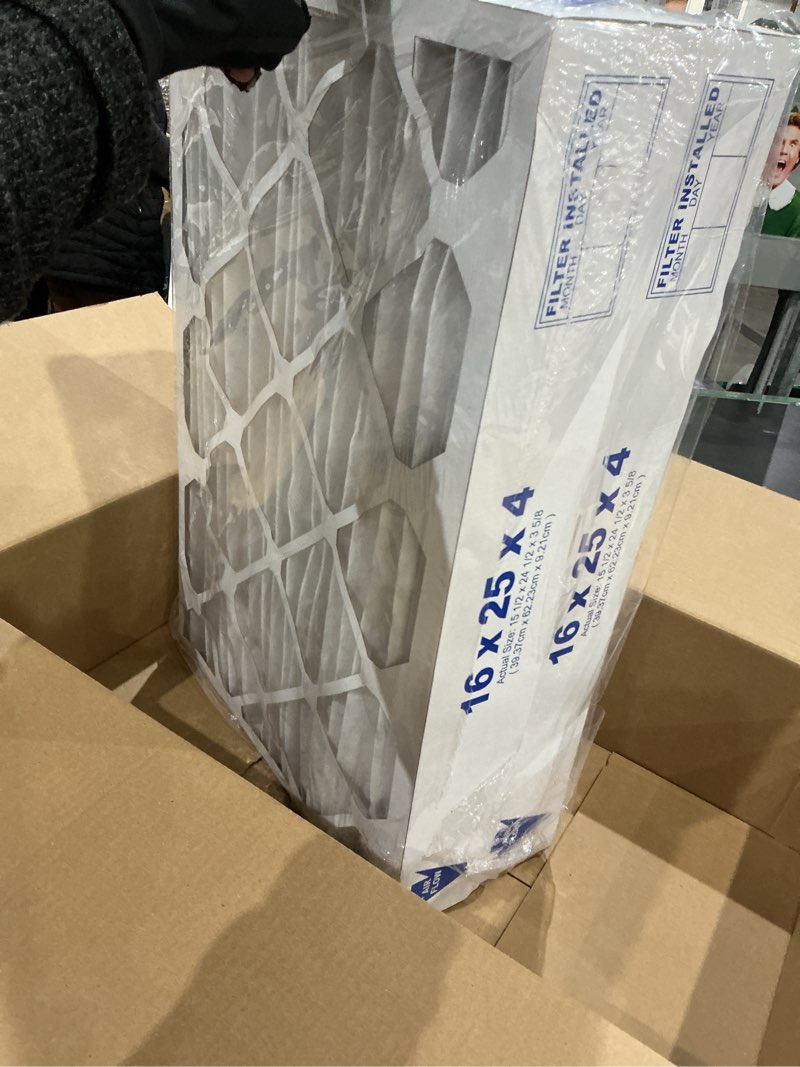 Condition photo showing Good Condition for 16x25x4 airx dust toptech tt-fm-1625 replacement air filter- merv 8, 2-pack