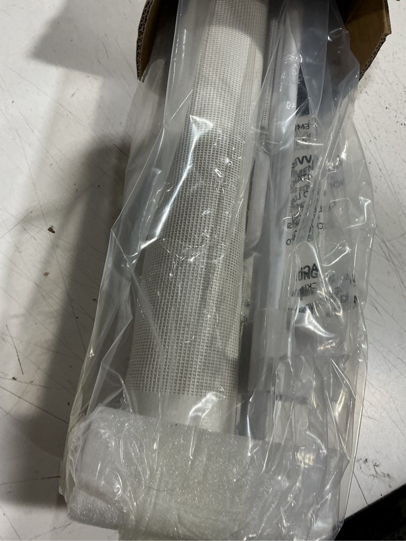Condition photo showing Good Condition for miumoon one-hand operation retractable baby gates, 71 inch retractable gate with reinforced strip design to prevent crawling through, 6 ft retractable dog gate for stairs, doorways, hallways white 34" tall x 71" wide