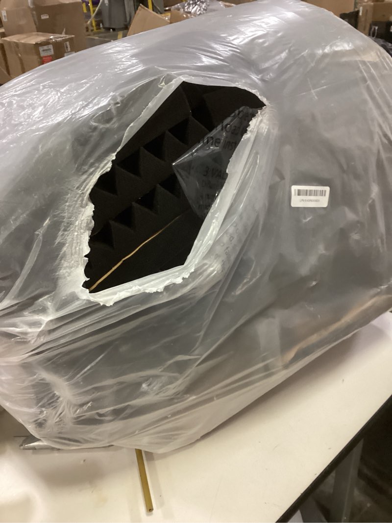 Condition photo showing Good Condition for 48 Pack Sound Proof Foam Panels for Walls,2" X 12" X 12"Self-Adhesive Foam Acoustic Panels Sound Absorbing,High Density Quick-Recovery Soundproof Wall Panels -Black 2 Inch 48 Pack Self Adhesive Black