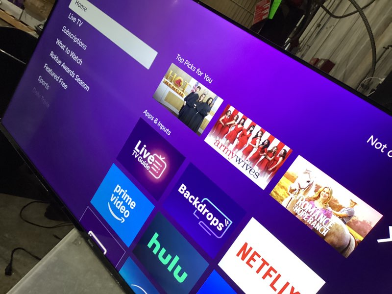 Condition photo showing Good Condition for roku smart tv – 55-inch select series, 4k hdr tv – roku tv with enhanced voice remote – flat screen led television with wi-fi for streaming live local news, sports, family entertainment