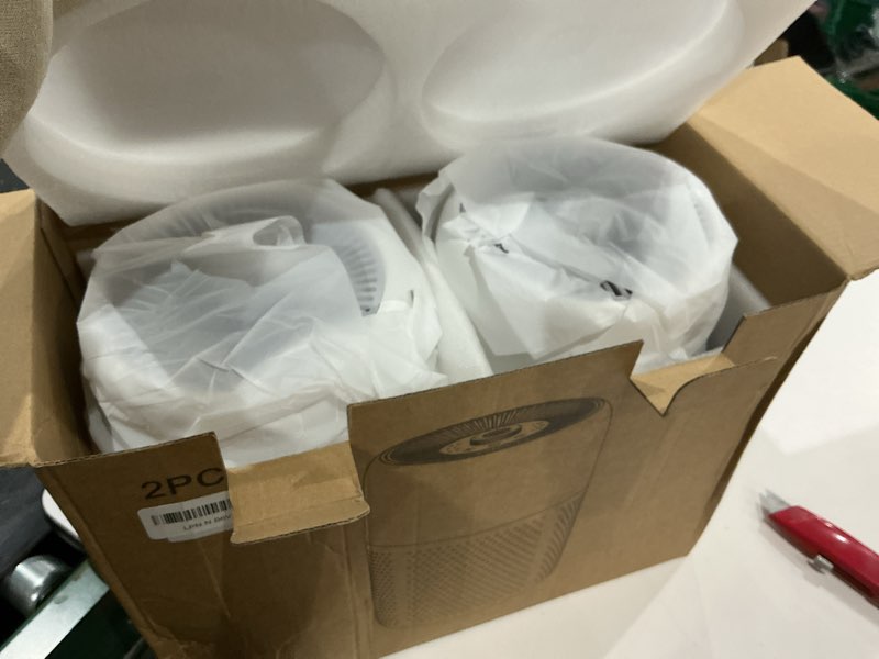 Condition photo showing New/Like New for 2 Pack YARIKI Air Purifiers for Bedroom Home with Aromatherapy Function,Small Air Purifier with Nightlight Speed Control,24dB Low Noise for Better Sleep,For Pet Room Dorm Kitchen,P60 (White)