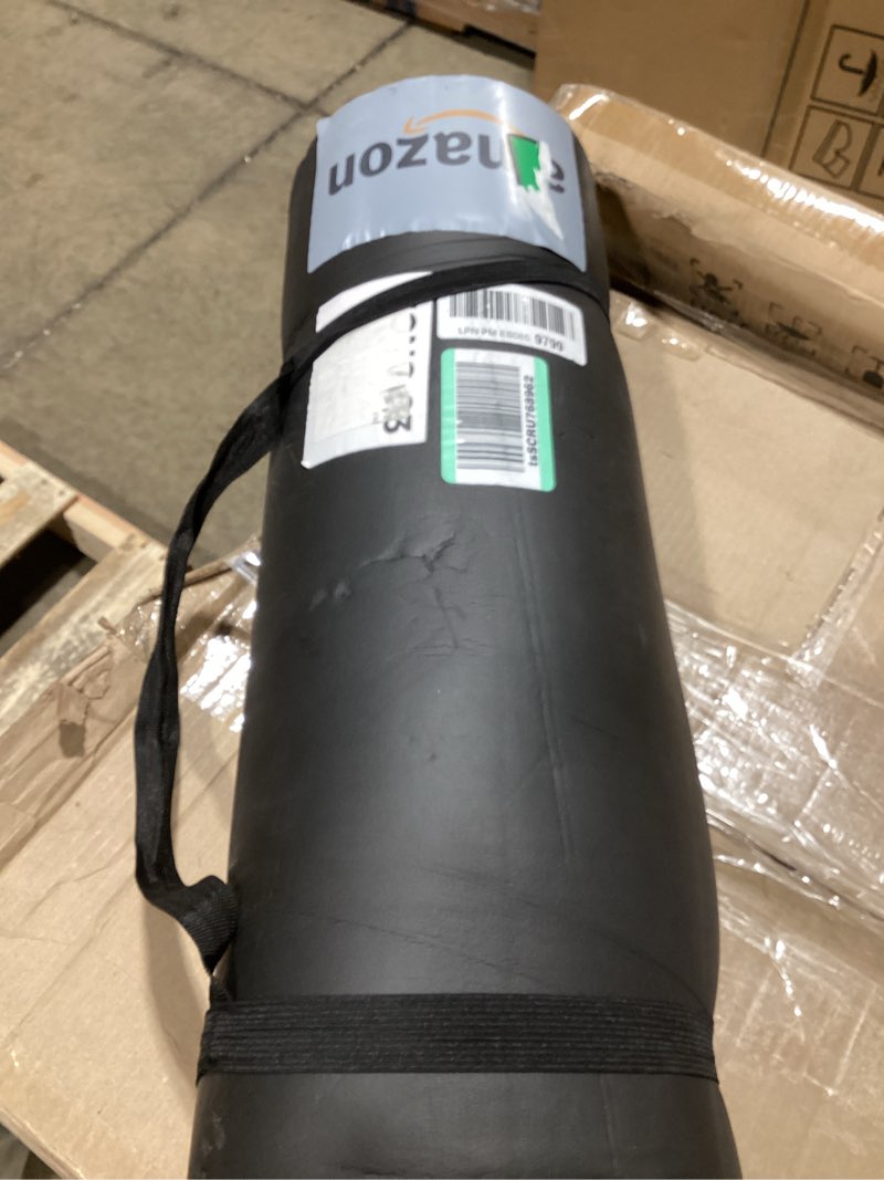 Condition photo showing As Is for Amazon Basics 1/2 Inch Extra Thick Exercise Yoga Mat with Carrying Strap, Cushioned Support, for Fitness and Gym Workouts Black