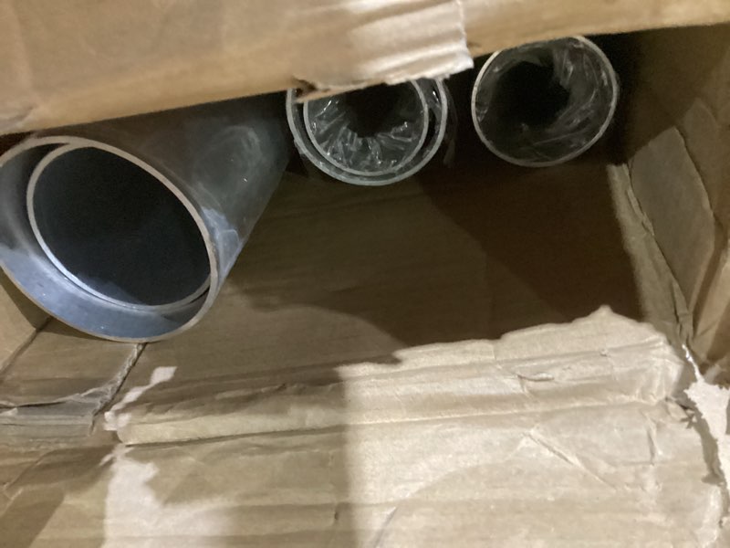 Condition photo showing As Is for Service First Heavy Duty Delta Sectional Flag Pole Complete Kit (30 Foot, Silver) 30 Foot Silver