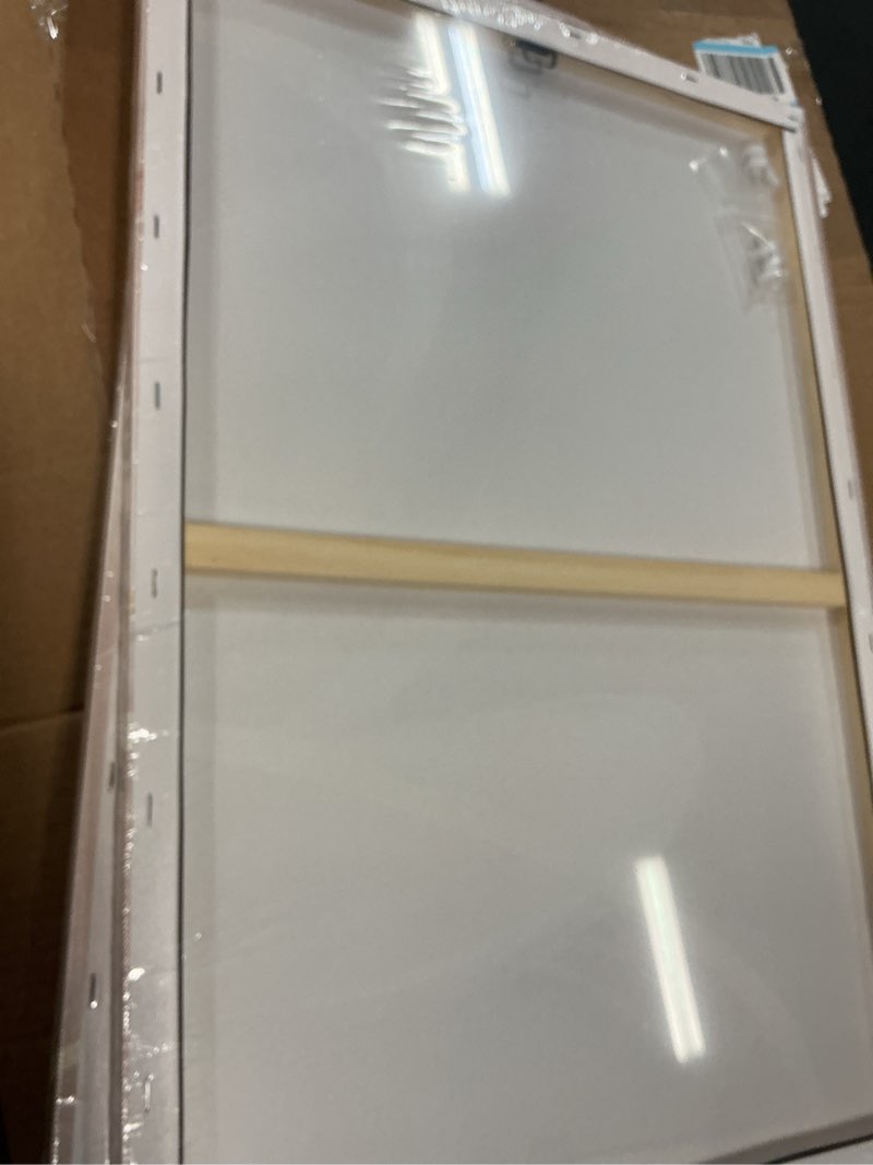 Condition photo showing New/Like New for 3Pcs Framed Abstract Floral Canvas Wall Art Picture White Gold Flower Poster Prints Minimalist Neutr