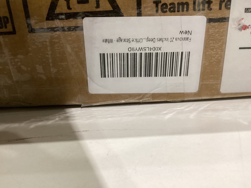 Condition photo showing Good Condition for 20 Inches Deep Large Printer Stand, 2 Tier Under Desk Printer Table with Height Adjustable Shelf, Rolling Printer Cart with Wheels for Home Office Storage - White White 21.7"W x 20.0"D x 22.3"H