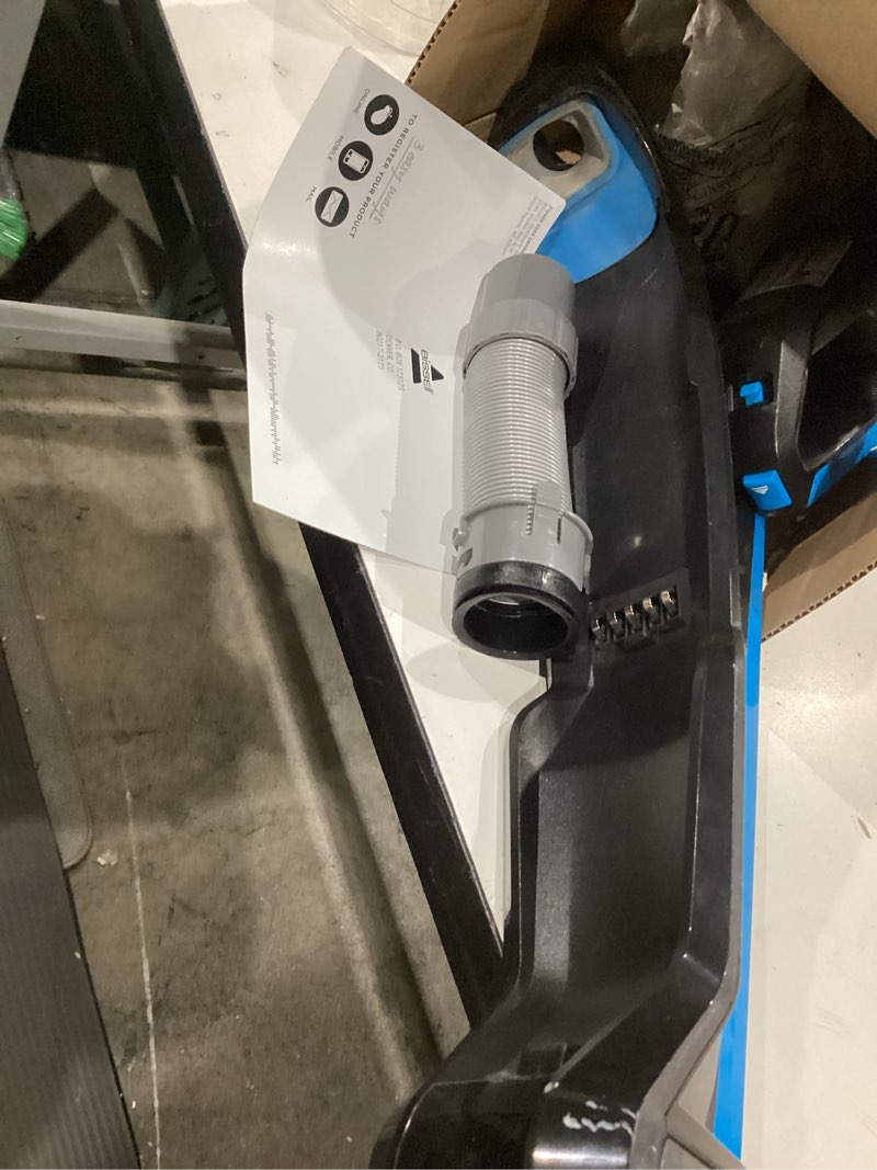 Condition photo showing As Is for bissell, 3061 featherweight cordless stick vacuum, self-standing, electric blue, black