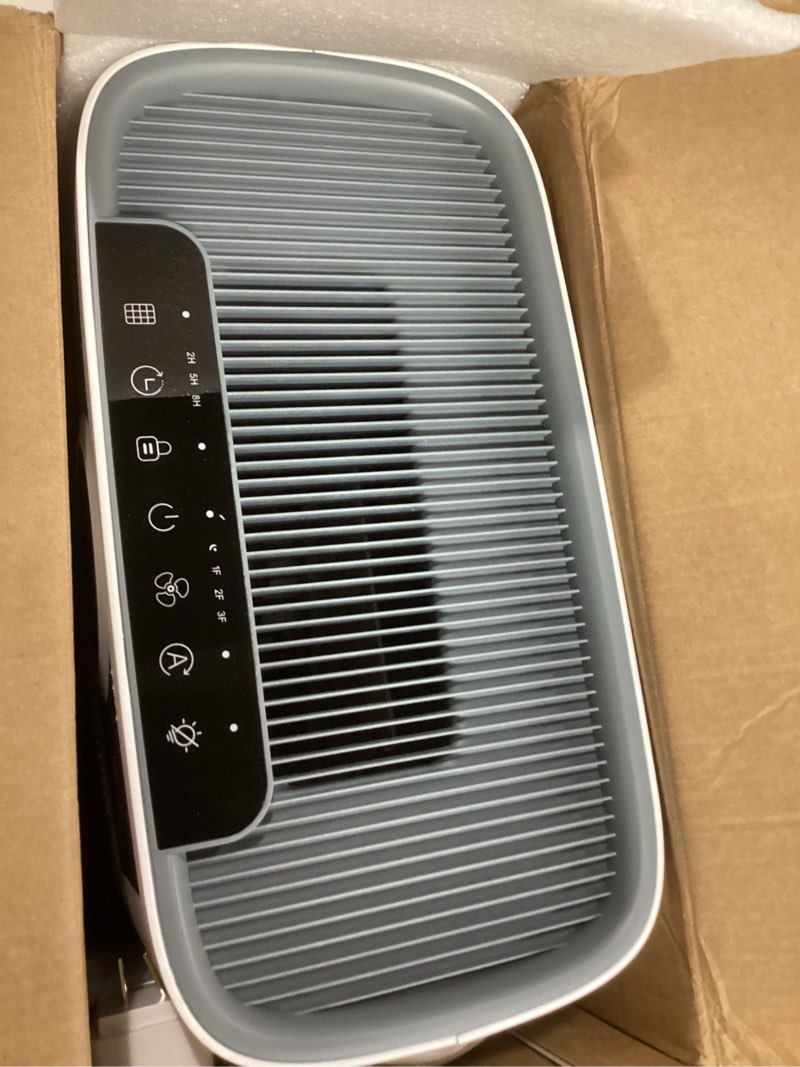 Condition photo showing Good Condition for Smart Air Purifier for Home Large Rooms, with WiFi Control, Covers Up to 2400 Ft², Smart Mode, AQI Display, 22dB Sleep Mode & Aromatherapy with 2X-Power Filtration, HAP603WF, Bright White