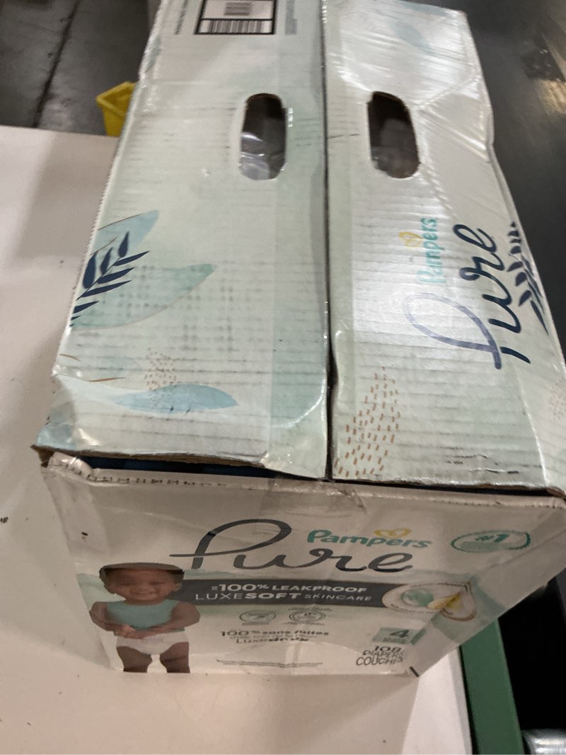 Condition photo showing New/Like New for pampers pure protection diapers enormous pack - size 4 - 108ct